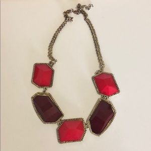 Red toned necklace